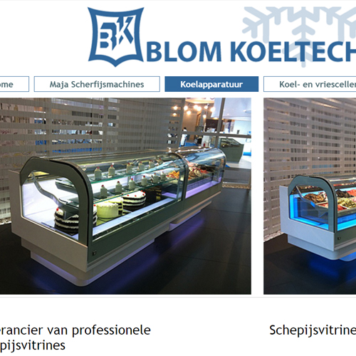 portfolio webdesignbureau site blom koeltechniek