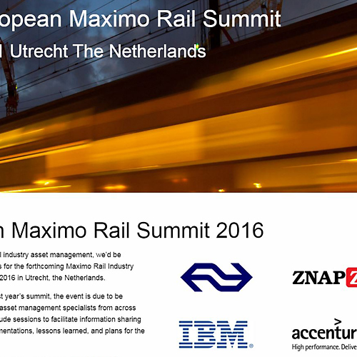 webdesign portfolio European Maximo Rail Summit