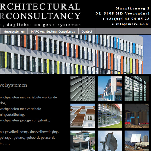 portfolio webdesignbureau website marc architectural consultancy