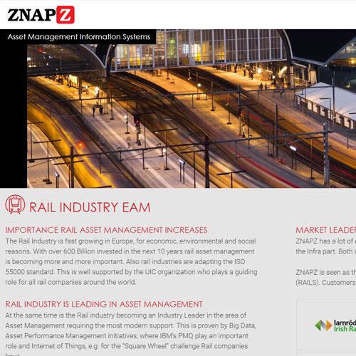 portfolio webdesignbureau -website znapz asset management